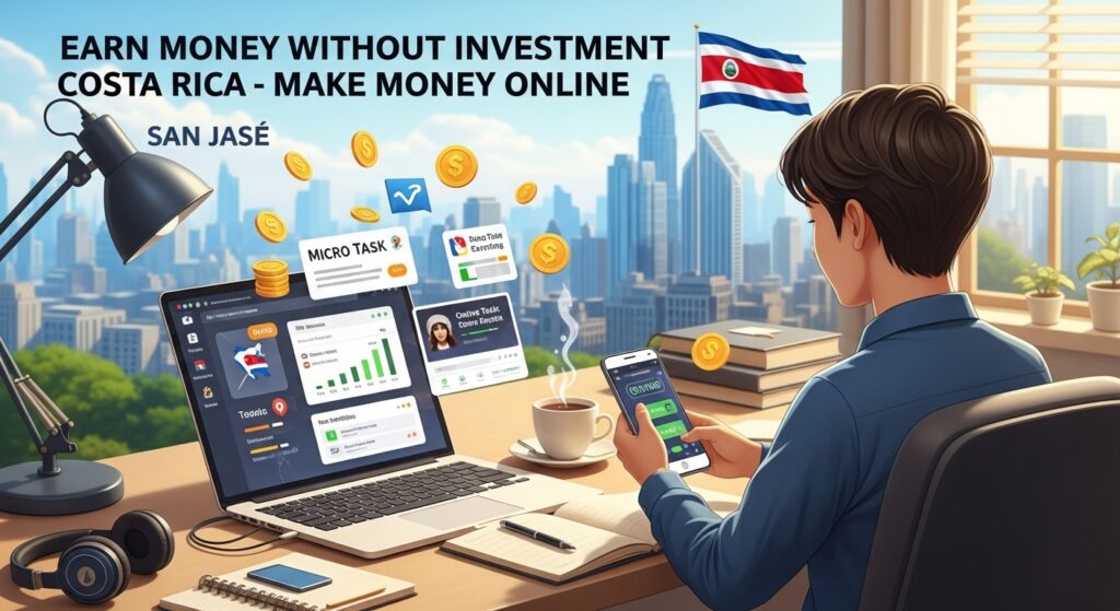 earn money without investment Costa Rica